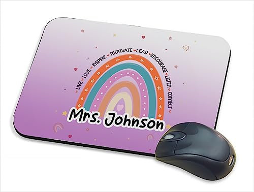 Personalised Teachers Gift, Thank You Gift For Teachers, Mouse Pad, Mouse Mat, PC/Computer Accessories.