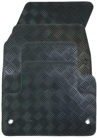 Gummi-Fußmatten-Set, kompatibel/Ersatz für Volkswagen Golf 5 (Baujahr 2007 bis 2008), maßgeschneiderte Matten, strapazierfähig, wasserdicht, rutschfest