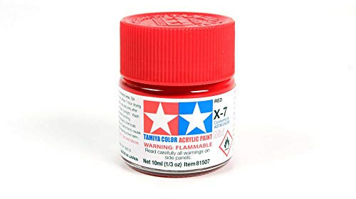 Tamiya Acrylic Mini X-7 Gloss Red 10ml Paint Bottle