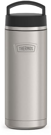 THERMOS ICON SERIES Stainless Steel Water Bottle with Screw Top Lid - 32 Ounce, Matte Stainless Steel - Vacuum Insulated Water Bottle with Lid