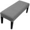 Lollanda Universal-Bezug für Esszimmer-Bank, Stretch Dining Bench Cover, Elastische Stretch Husse für Hotel, Bankett, Restaurant, Wohnzimmer, Schlafzimmer (Dunkelgrau)