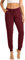 icyzone Damen Jogginghose Sporthose Lang Fitness Yoga Hose Freizeithose Trainingshose mit Taschen (XXL, Wine)
