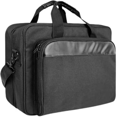 bellv Valigetta per computer portatile, grande borsa da trasporto per laptop, borsa imbottita per stampante mobile con tracolla, custodia per stampante portatile, borsa per stampante a strati per