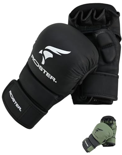 ROSTER. Guantillas MMA 7oz Sparring (XL, Negro)