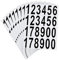 8 Sheets Waterproof Vinyl Stick On Numbers - 3inch Large Mailbox Numbers Stickers,0-9 Self-Adhesive Vinyl Number Sticker,for Home/Business/Apartment Address/Door etc