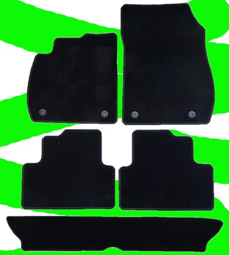 AUTOTEPPICH-STYLERS Q100+ Fußmatten Set passend für Opel Zafira C + Tourer 2011-2019 schwarz 5tlg MATTEN Autoteppiche Passform