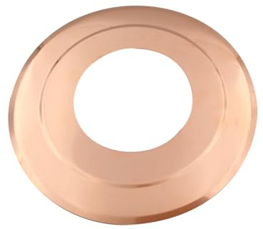TYGERIX Rosace Coprimuro en cuivre de 80 mm | Rosace pour tuyau et cheminée de poêles à bois ou granulés, chaudières et installations | Haute résistance à la chaleur | Plus épais | Le Top