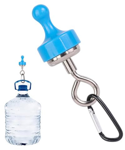 Tuxxjzm Magnetic Carabiner | Super Strong Magnetic Quick Release Keychain Carabiner Hook | Outdoor Magnetic Hooks, Wall Hanger Organizer Holder for Toolbox, Grill, Cabins