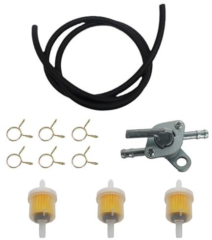 Kit De Tuyau De Carburant, Filtre À Carburant À Gaz De Moto, Kit De Filtre À Carburant, Tuyau D'essence Kit, Filtres À Essence Pour Moto, Pour Tracteur Petits Moteurs, Moto, Voiture, Tondeuse À Gazon