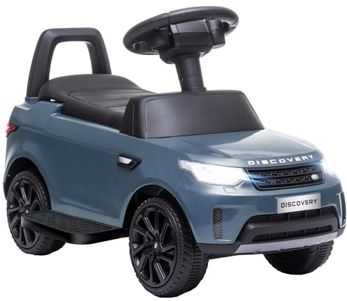 AIYAPLAY Land Rover Licensed 6V Kids Electric Ride On Car, 2-in-1 Sliding Car, Battery Powered Car with Headlights, Music, Horn, for 18-60 Months, Light Blue