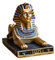 YIZITU Dekorative ägyptische Sphinx-Statue, Kunstharzfigur, ägyptische Desktop-Ornament für Zuhause, Büro, Miniaturmodell