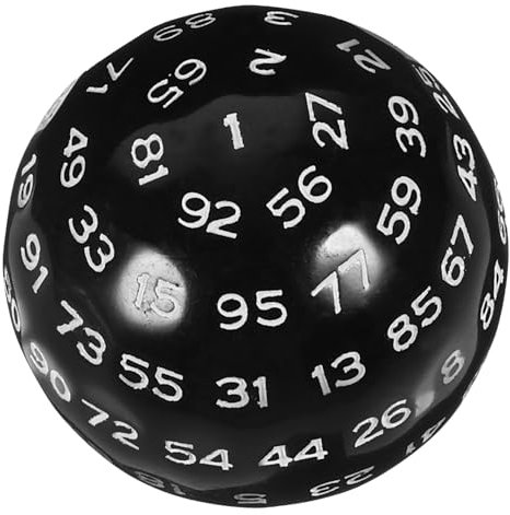 BESTonZON Tabletop-spielwürfel 100 Seiten Polyedrische Würfel Glatt Für Rollenspiele