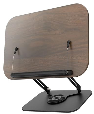 ULIJTH Supporto da scrivania pieghevole per notebook con base girevole a 360 gradi per studenti e professionisti