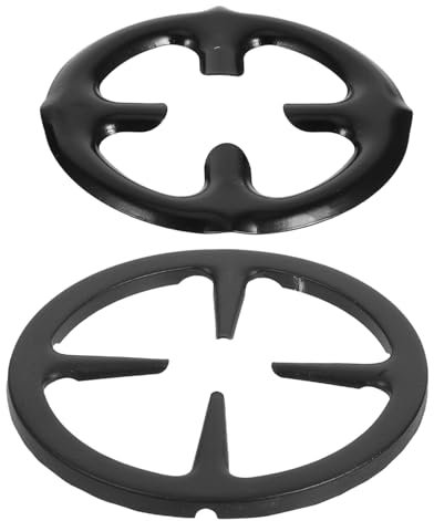 LIFKOME 2 Pièces Plaque de cuisson cafetière panier supérieur à étagère support pour plan de travail support pour poêle grille de cuisson pour cuisinière socle de poêle le fer Noir