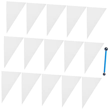 NUOBESTY 50pcs Bricklaying Pointing Mortar Bag Tile Filler Pouch Hdpe Grout Bag Easy-cut Tip Reusable