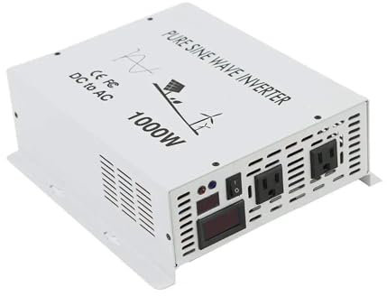 Transformador Generador De Panel Solar 24V Y 220V Batería CC A CA Convertidor Voltaje De 12V/48V A 110V 120V/230V/240V 1000W Inversor Onda Sinusoidal Pura Inversor Corriente(24V,110V_U.K)