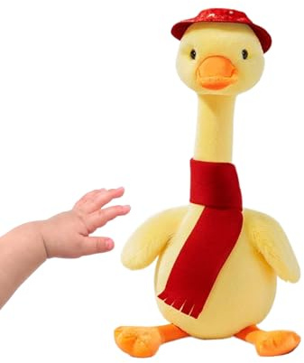 yybng Tanzende Ente Spielzeug - Sensorik Spiel Sichere Puppe - Singende Ente Plüschspielzeug - für Familie Freunde Kinder Mädchen Zuhause Innen