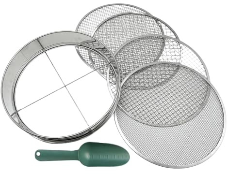 Générique Garten-Set aus Edelstahl – Boden-Set, Verstellbarer Schmutzfilter, Holzpellets und aus Metall | Kompostwanne, So Reinigung