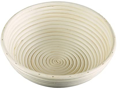 Frieling Round Proofing Basket, Brotform Bread Rising Banneton and Serving Basket, 10-Inch