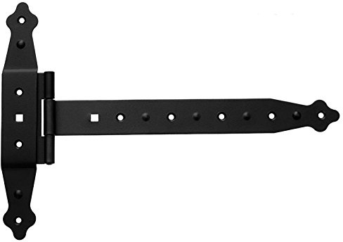 Kreuzgehänge T-Scharniere T-Bänder 287 mm Platte 235 mm Halbschwere Schwarz