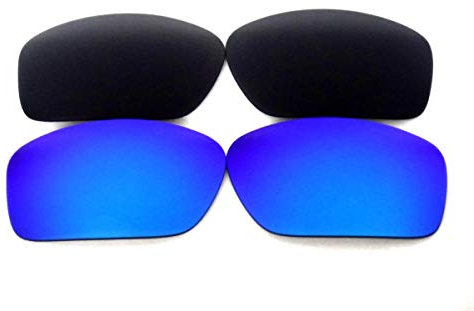Galaxy Replacement Lenses For Oakley Scalpel Black&Blue Polarized 2Pair Multicoloured Size: Regular