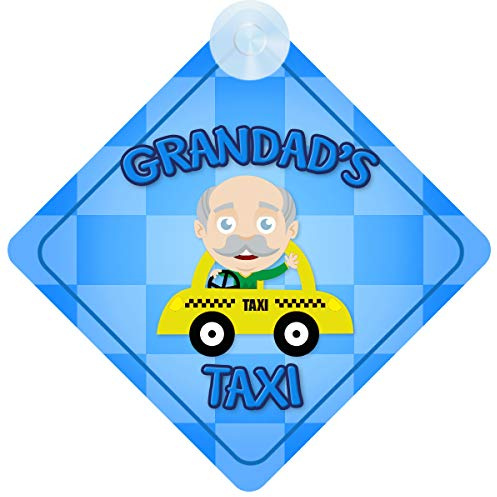 Autoschild, Aufschrift Grandad's Taxi, lustiges Geschenk