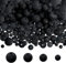 TOAOB 580 Stück Lava Perlen Natürlich Schwarz 4mm 6mm 8mm 10mm Runde Lose Perlen Stone für Schmuckherstellung