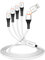 SDBAUX Cable de Carga Múltiple 6 en 1 [3A 1.2M], USB A/USB C a 4 en 1 con Conectores 2*iP/Tipo C/Micro USB, para Teléfonos iOS, Android Galaxy S25, S24, LG, Sony, Hoor View, Moto, Xiaomi, PS5, Oneplus