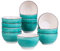 vancasso Müslischalen Steingut, Bella 12 teilig Schalen Set, Füllmenge 750 ml, Müslischüssel, Müsli Schale, Dessertschale, Snackschale, Eisschale, Schüssel, handbemalt
