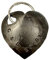 Iron Heart Keyring Can be Personalised with Names and Date