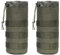 TRIWONDER Poche Bouteille Molle Poche de Cruche à Eau Militaire Pochette Porte Gourde Tactique Poches de Sac à Dos pour Camping Randonnée (A - Vert - 2 Pièces)