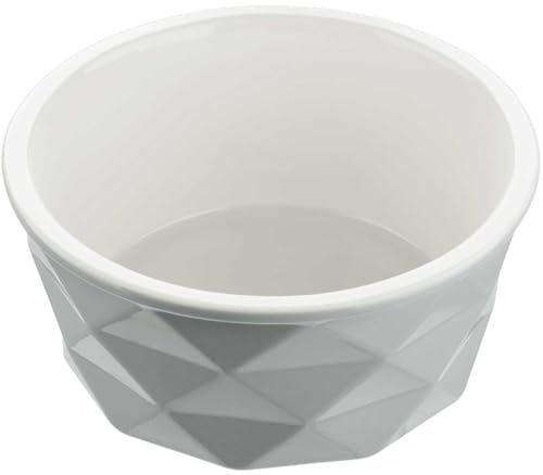 Hunter EIBY Keramik-Napf, Futter- und Trinknapf, rutschhemmend, 550 ml, grau