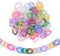 Airssory 300 Pcs Transparent Acrylic Plastic Linking Chain Rings Quick Frosted Twist Link Curb Chain Connectors for Home Curtain Purse Handle Eyewear Retainer Anti-Lost Chains Makings - 30mm