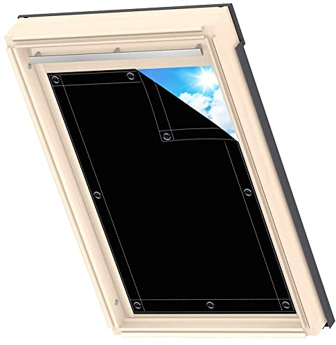 AIYOUVM Sonnenschutz dachfenster Sonnenschutz, Blackout, Dachfenster Hitzeschutzrollo zur Verglasung von Fenstervorhängen 38x60cm