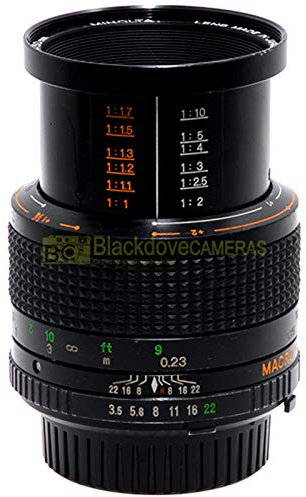 Minolta MD obiettivo 50mm f3,5 Macro per fotocamere reflex a pellicola MD MC