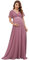 Ever-Pretty Robe Enceinte Maternité Photographie Longue Femme Mousseline Classique Grossesse Double V-col Manches Courtes Orchidée 52
