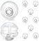 ALEXCRAFT 20pcs 925 Sterling Silver Clear Silicone Earring Backs Replacement for Studs - Hypoallergenic, Soft, Comfortable, Safety Earring Backs for Kids & Women