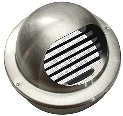 DAZZLEEX Pantalla de plata redonda de los muebles del conducto de aire de la cubierta de ventilación de la rejilla redonda de 150m m