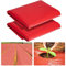 2 Stück 3 mm geprägte rote Mulch-Garten-Kunststofffolie, 1,2 m x 7,6 m, rote Landwirtschaft, Pflanzen-Mulchfolie für Kartoffeln, Tomaten, Auberginen, Erdbeere