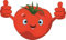 U24 Aufkleber lustige Tomate 15 x 9 cm Autoaufkleber Sticker Konturschnitt