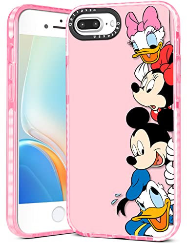 Qerrassa for iPhone 6 Plus/6s Plus/7 Plus/8 Plus Case Cute Cartoon Kawaii TPU Cover for Women Girly Girls Phone Cases Boys Kids Funny Anime Protective Case for iPhone 6+/6s+/7+/8+, Dishini