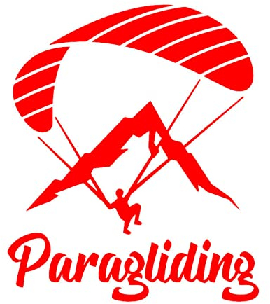 MACMRD Auto Aufkleber Auto Aufkleber Vinyl Aufkleber Paraglider Paragliding Motorrad Deko Accessoires Kreativ