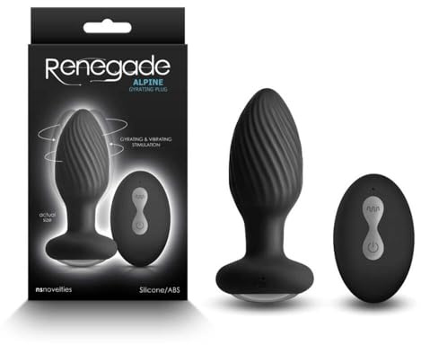 NS Novelties Renegade Alpine Black Analplug 9,8 x 3,5 x 3,5 cm
