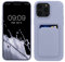 kwmobile Case Compatible with Apple iPhone 14 Pro Max Case - TPU Phone Cover with Credit Card Holder - Lavender