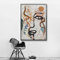 Tableau Abstrait Visage Humain Affiche Toile Peintures Murale Art Salon Chambre Décor À La Maison sans Cadre (40X60CM)