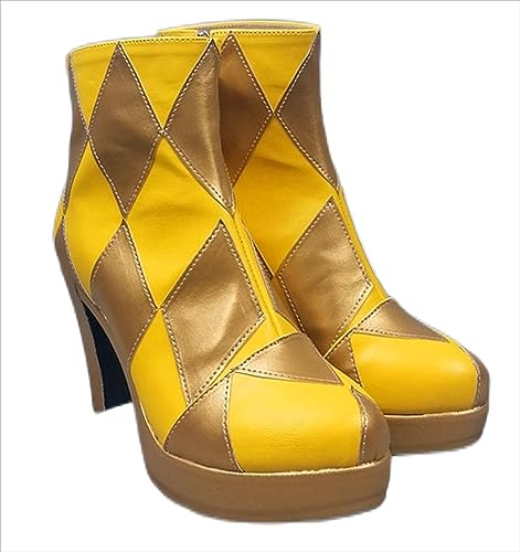 ERIMEI Sparkle Cosplay Stiefel Schuhe for Harley Quinn Birds of Prey Harley Quinn