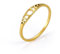 Amaxer Mondphase Ring für Frauen Edelstahl Halbmond Mondphase Hexe Amulett Schmuck Fingerring für (Gold, 7)