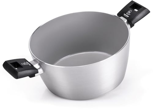 Moneta Innova Casserole 2 m 24 cm, revêtement naturel FineGres (pas de PFAS), également pour induction, 100% fabriqué en Italie
