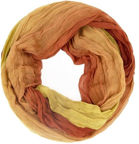Gloop Damen Schal leichter Loop schal Schlauchschal Tuch mit Farbverlauf Viele Farben
