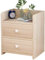Mesita de Noche De pie Hogar Espesar Sala de Estar Estudio Baño Doble Bombeo Pasillo Dormitorio Montaje Armario multifunción (Color: Madera de Cerezo)